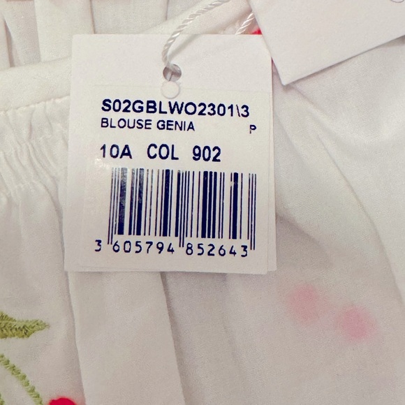 🍒 BONPOINT “Genia” cherry blouse, size 10 - Picture 4 of 6